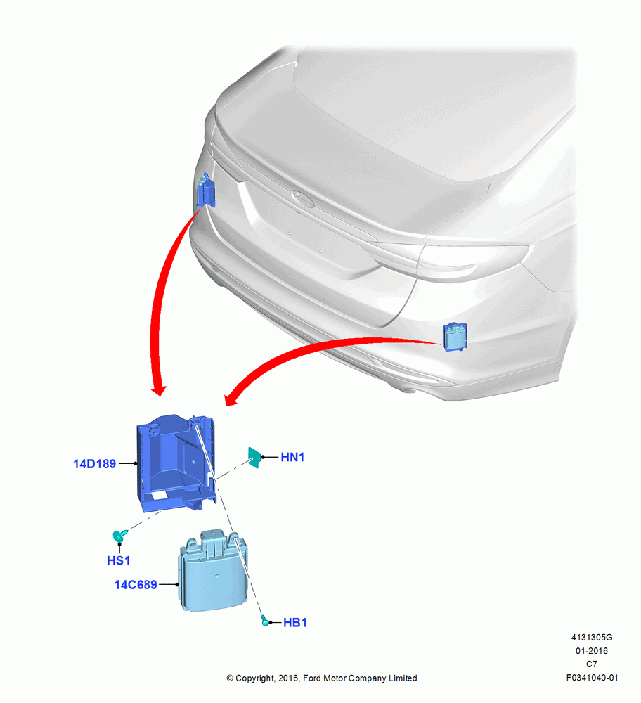 05G - Parking Distance Control, Blind Spot Detection 2; 04/APR/2016
