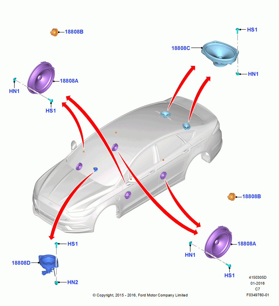 05D - Speakers, 11 Speakers W/Sub Woofer; 04/APR/2016