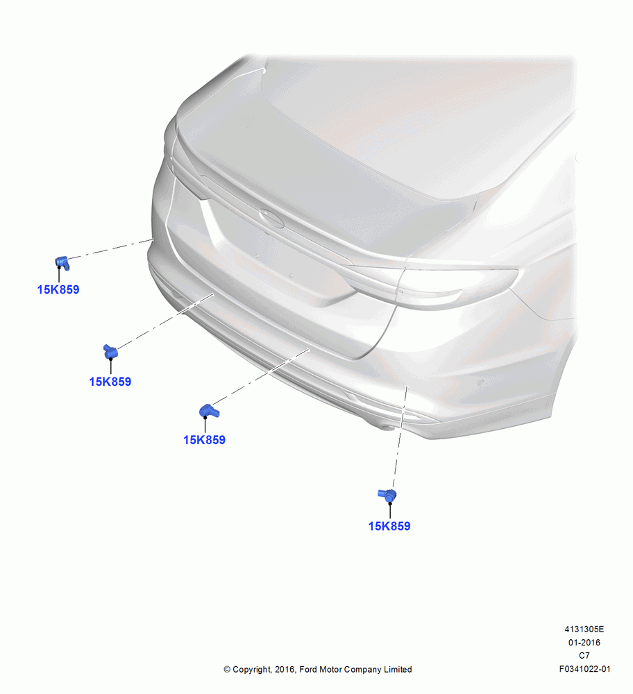 05E - Parking Distance Control, With Rear Parking Aid; 04/APR/2016