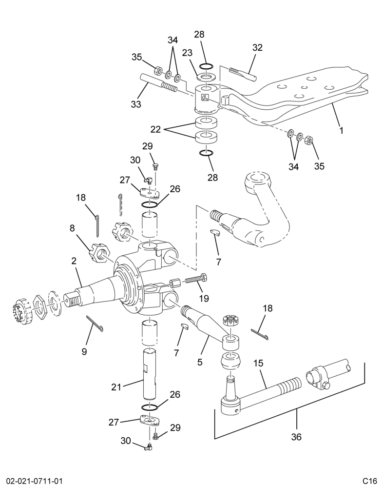..AXLE ASM, FRT (Intl. 3545393C92)
