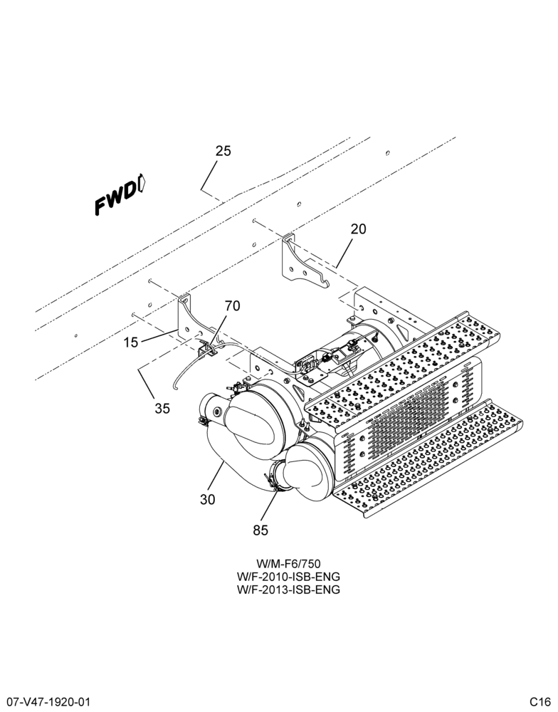 EXH SYSTEM INSTL; AFTERTREATMENT DEVICE