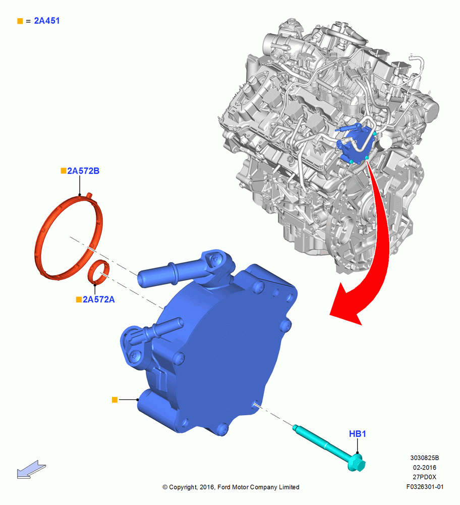 25B - Vacuum Control and Air Injection, 2.7L DOHC 4V DI GT V6 GAS/FFV; 30/MAY/2016-05/AUG/2019