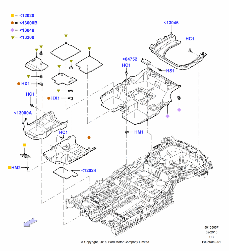 05F - Floor Trim, With Carpet Floor Covering, With Carpet Floor Covering Level 2; 06/JUN/2016-03/MAR/2019
