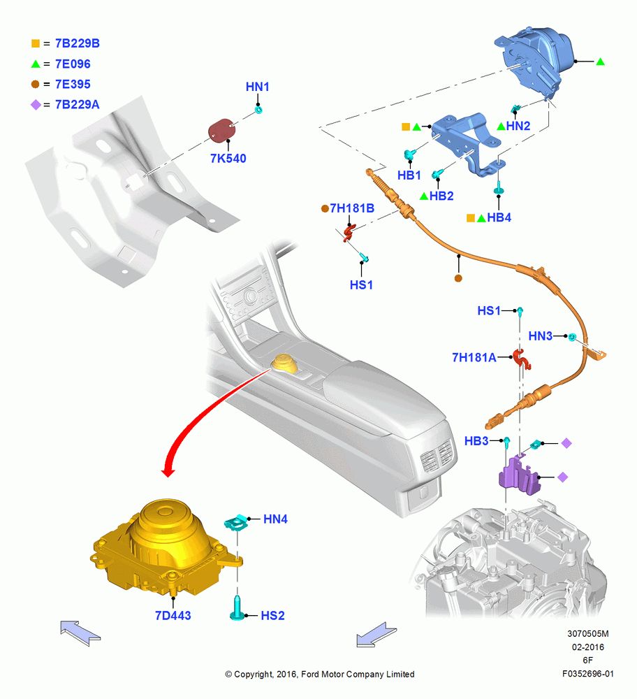 05M - Gear Change-Automatic Transmission, 6 Speed Auto Transmission 6F55; 30/MAY/2016