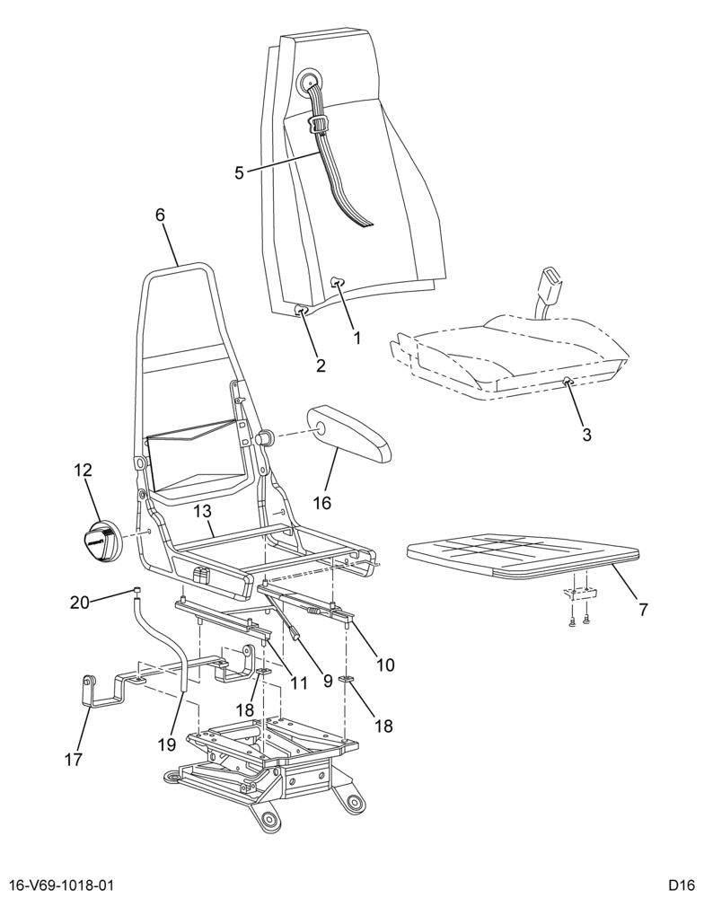 ....SEAT DRS 30% AIR RIDE CAPT KNT (4C4Z-6560013-GA)