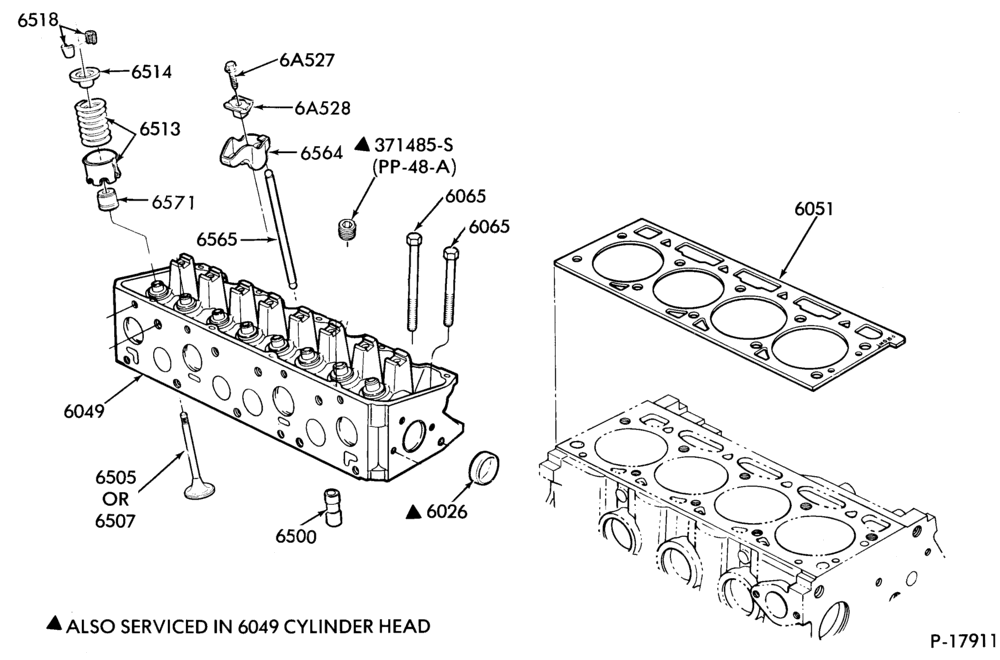 62 - 4 CYL. 2.3L (140 C.I.D.) HSC-Valves