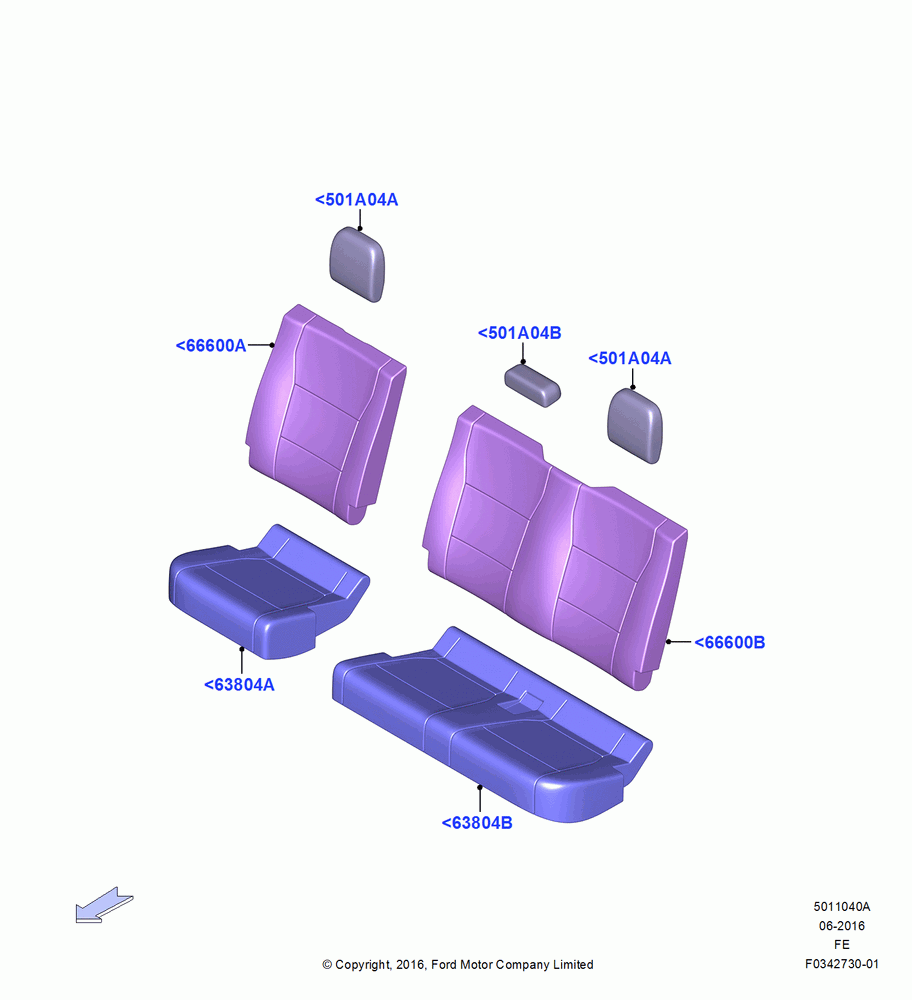 40A - Rear Seat Covers, Super Cab; 11/JUL/2016