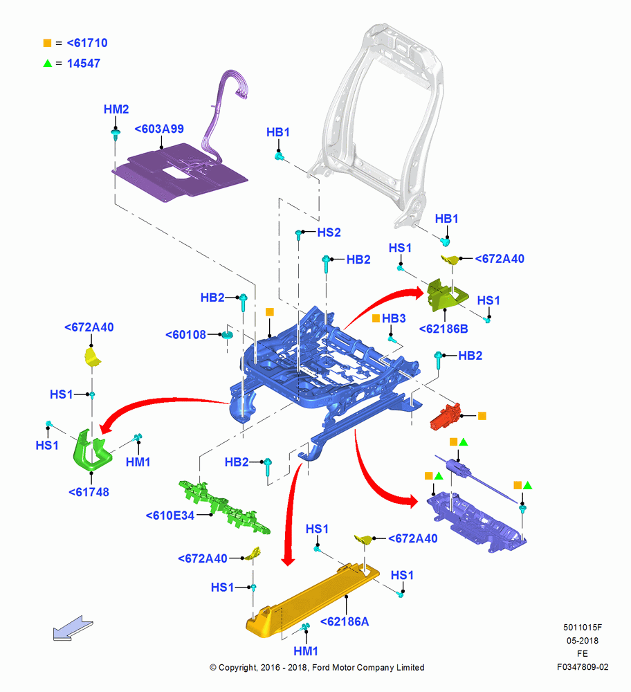 15F - Front Seat Base, Drv Power Seat Adjust With Memory; 11/JUL/2016