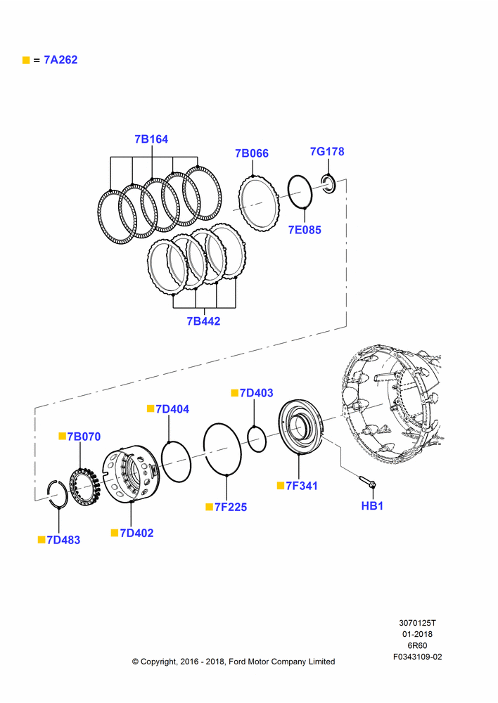 25T - Drive Plates - Low Clutch, 6 Speed Auto Transmission (6R140), 6 Speed Auto Trans (6R140); 11/JUL/2016