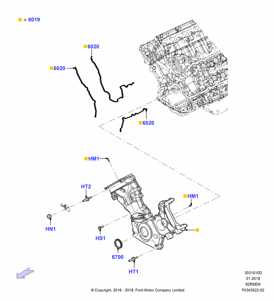 Timing Gear Covers, 6.2L 16V OHC NA V8 Gas