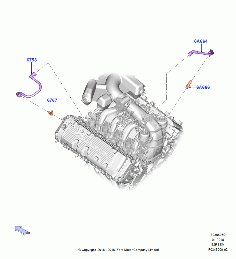 05D - Emission Control - Crankcase, 6.2L 16V OHC NA V8 Gas; 11/JUL/2016-04/NOV/2019