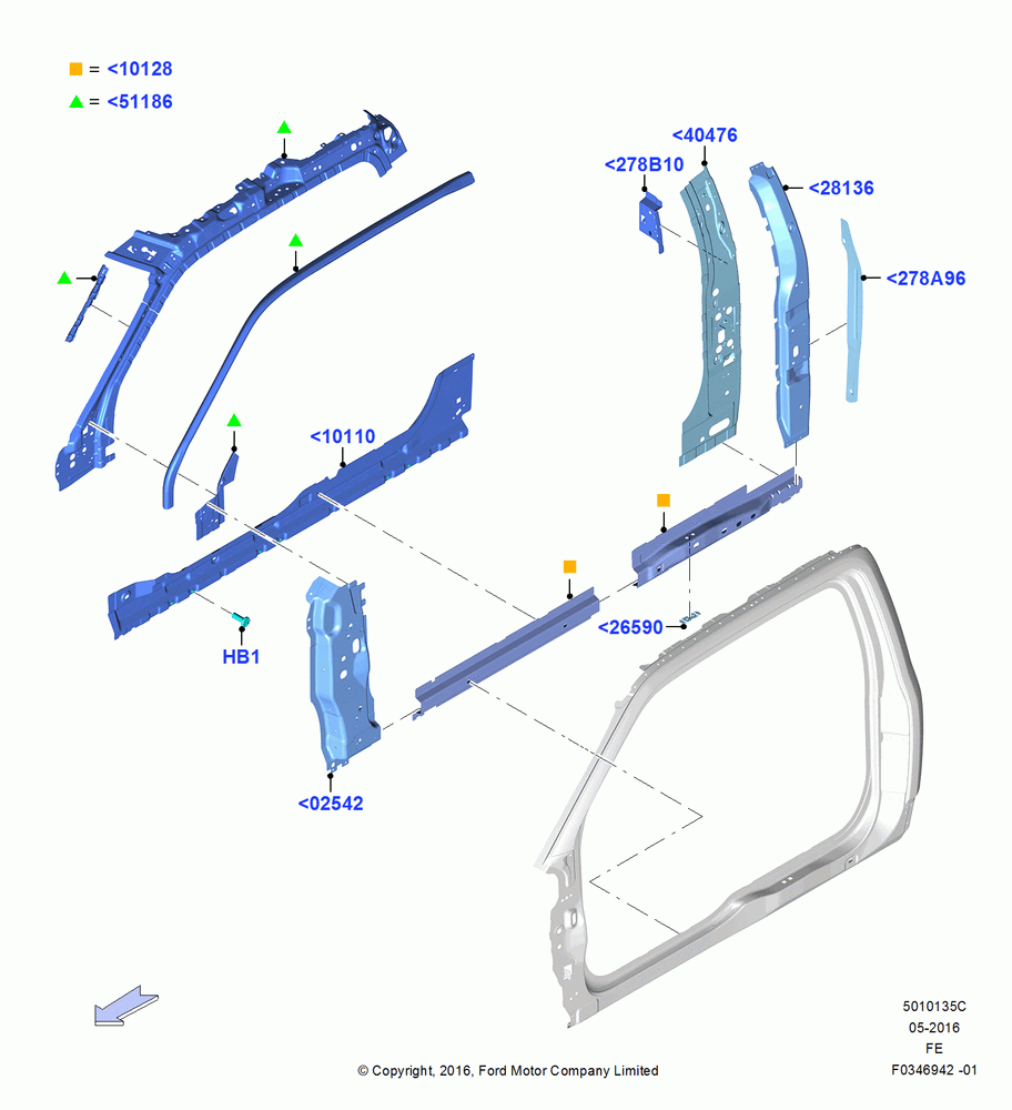 35C - Side Panels - Inner, Super Cab; 11/JUL/2016