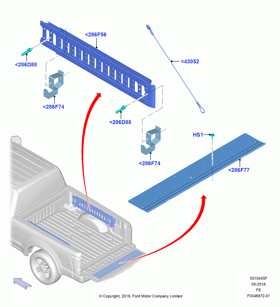05F - Pick Up Box/Tailgate and Tonneau, Bed Ramps; 11/JUL/2016
