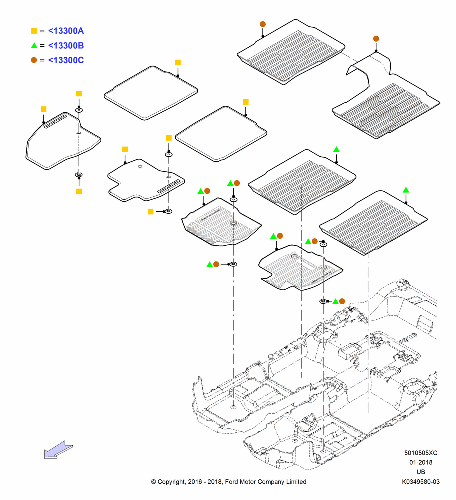 05XC - Floor Trim, Accessory; 06/JUN/2016-03/MAR/2019