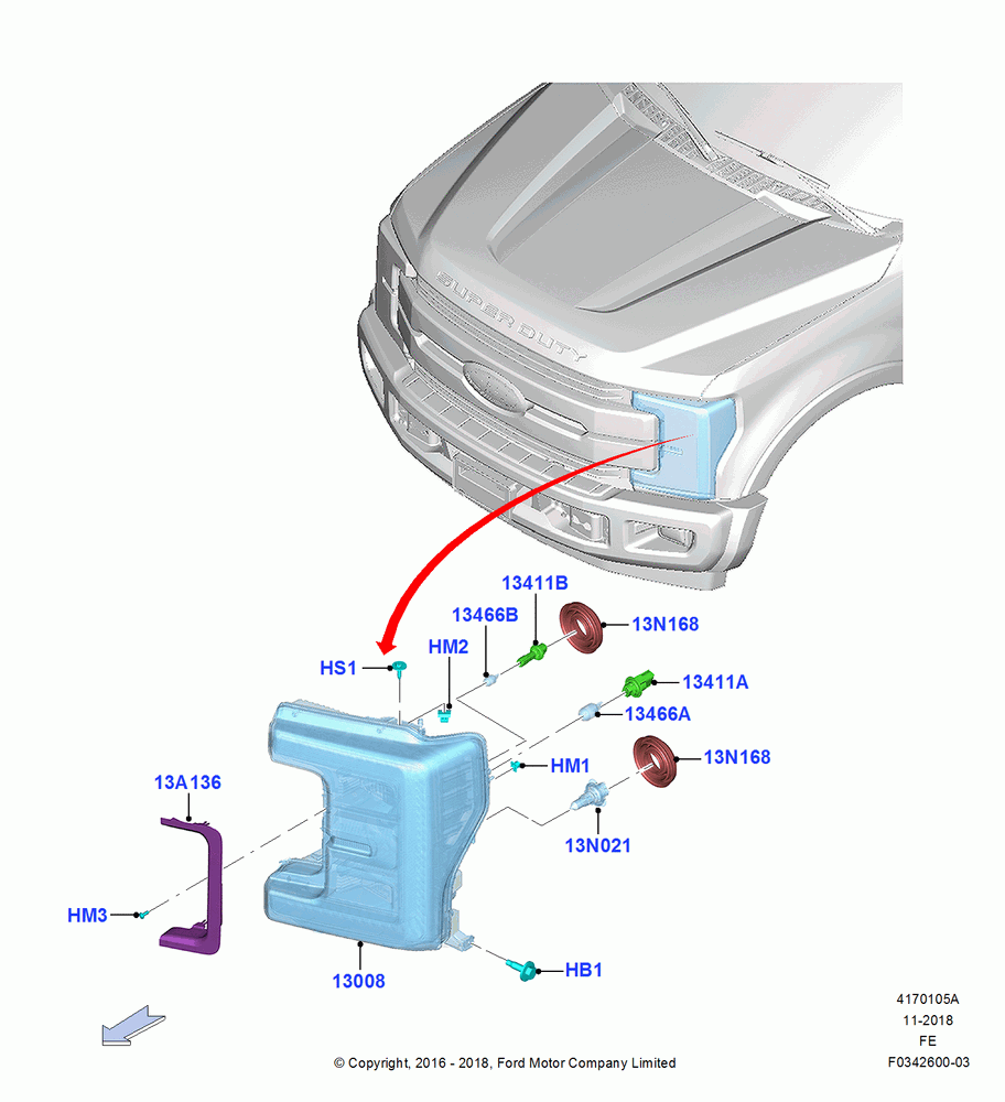 Headlamps and Front Flasher Lamps, With Halogen Headlamp, Headlamps - U.S. Symmetry, Headlamps - Level 7