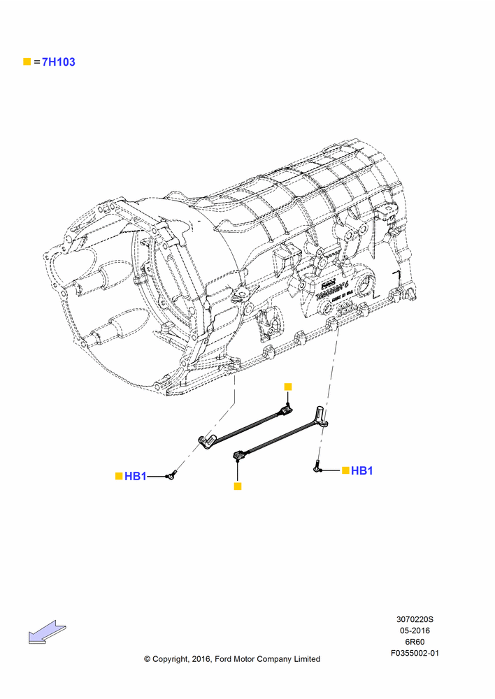 Transmission Modules and Sensors, 6 Speed Auto Trans (6R100), 6 Speed Auto Transmission (6R140)
