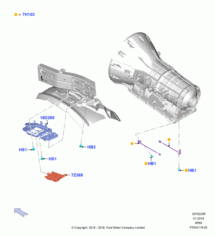 Transmission Modules and Sensors, 6 Speed Auto Trans (6R140)