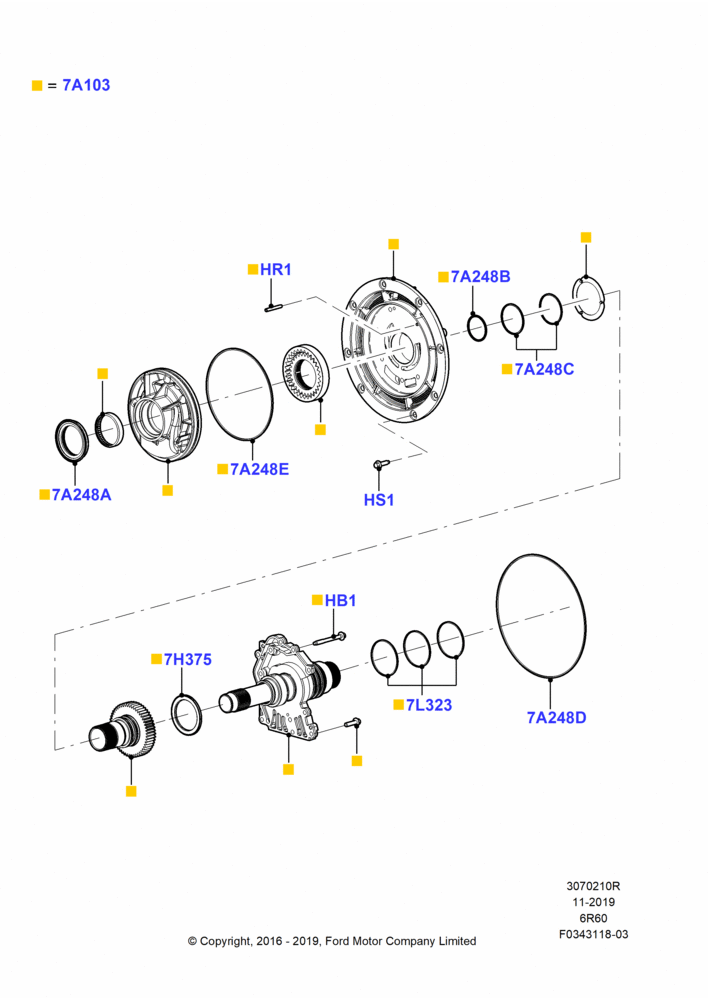 Transmission Pump Assy, Trans Power Take Off Provision, 6 Speed Auto Transmission (6R140), 6 Speed Auto Trans (6R140)