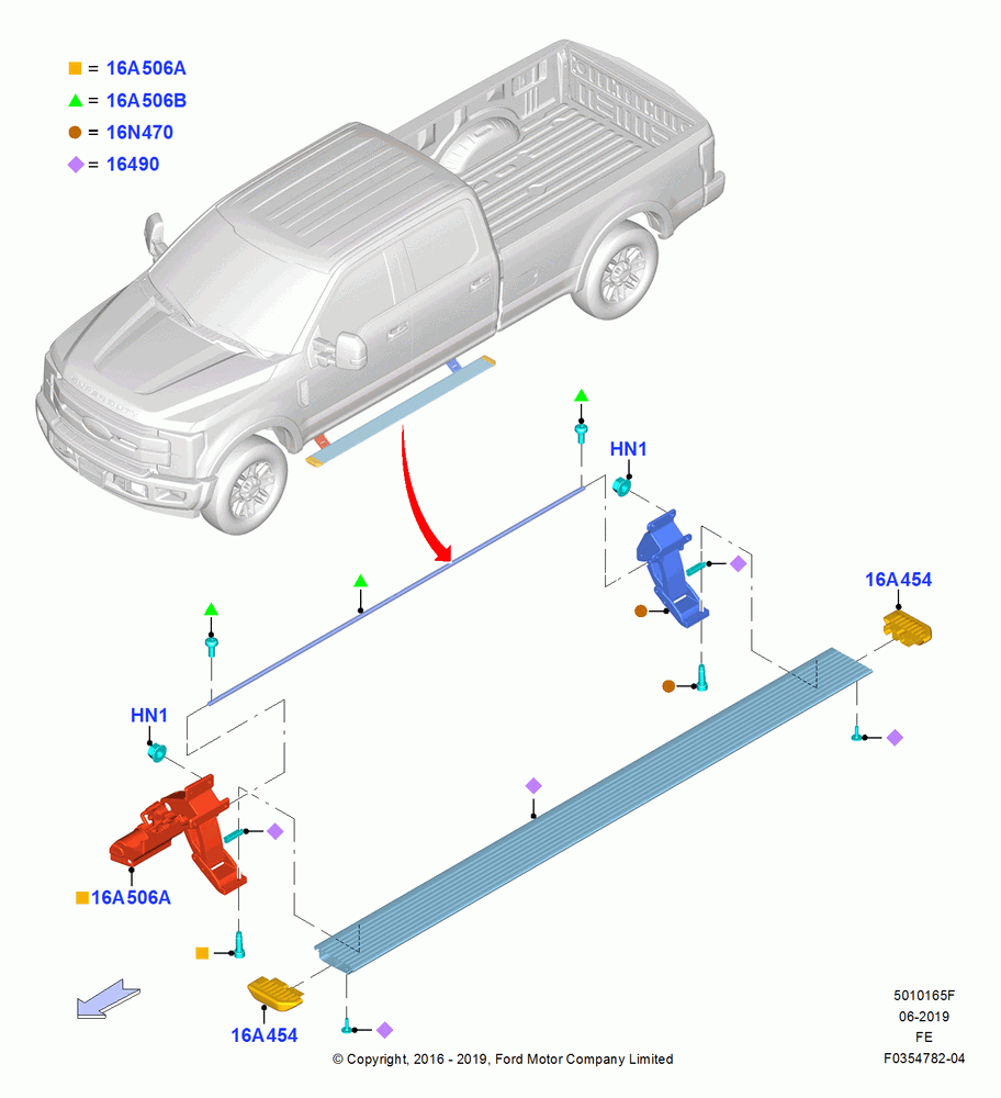 65F - Running Boards/Side Steps, With Power Deployable Running Board, Rng Board - Power Deploy Lvl 2; 11/JUL/2016