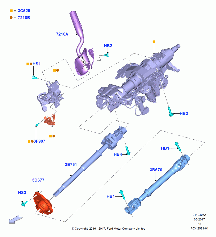 05A - Steering Column, Power Tilt Memory Steering Column; 11/JUL/2016