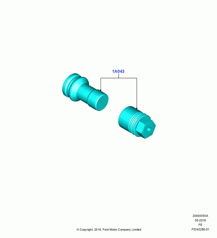 Схема установки HC3Z-1A043-A