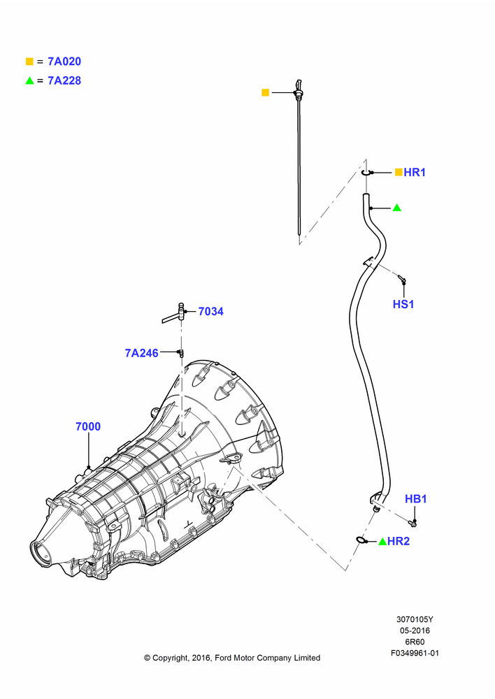 05Y - Auto Trans Assy & Speedometer Drive, 6 Speed Auto Transmission (6R140); 11/JUL/2016