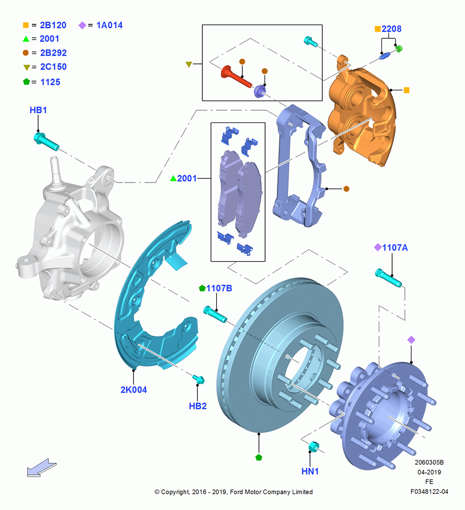 Front Brake Discs and Calipers, With Monobeam Suspension - Narrow, With Monobeam Suspension - Wide, M/Beam With Extended Axle (Fatboy), H/D Front End Suspension