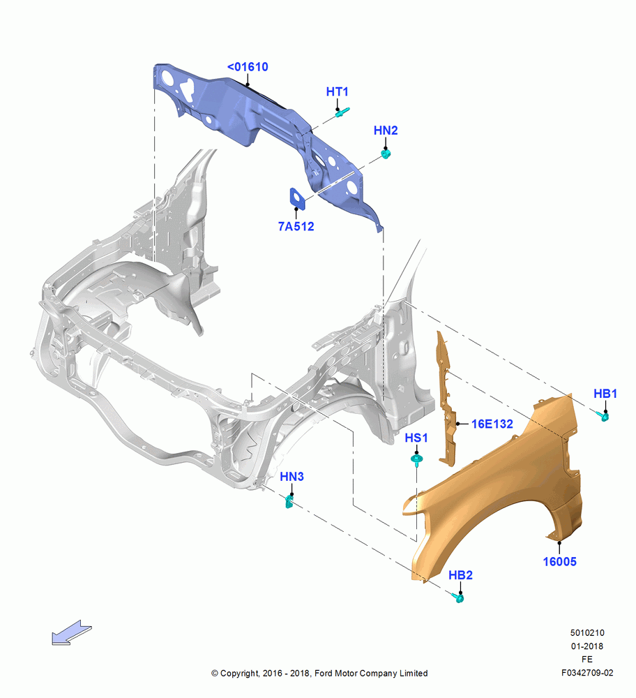 10 - Dash Panel and Front Fenders; 11/JUL/2016
