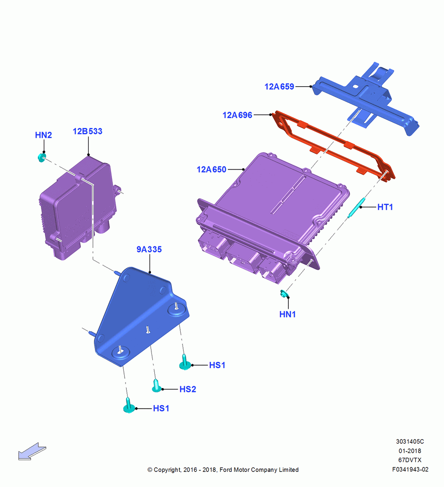 05C - Engine Modules and Sensors, 6.7L 4V V8 T/C Diesel; 11/JUL/2016-04/NOV/2019