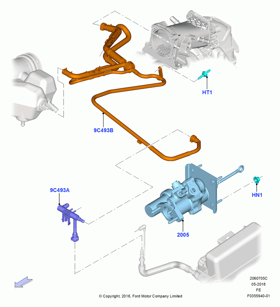 Brake Booster, 6.2L 16V OHC NA V8 Gas, Medium Duty Battery, With 4 Wheel Disc Brake Hydro-Boost