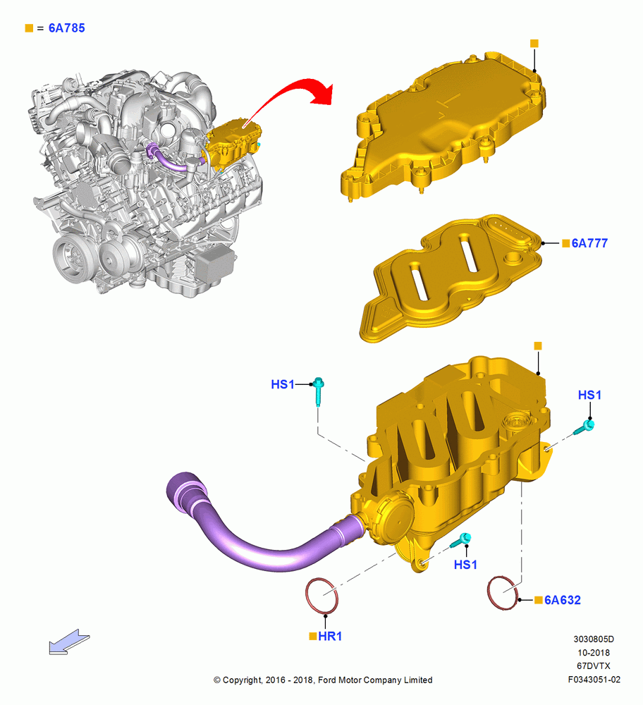 05D - Emission Control - Crankcase, 6.7L 4V V8 T/C Diesel; 11/JUL/2016-04/NOV/2019