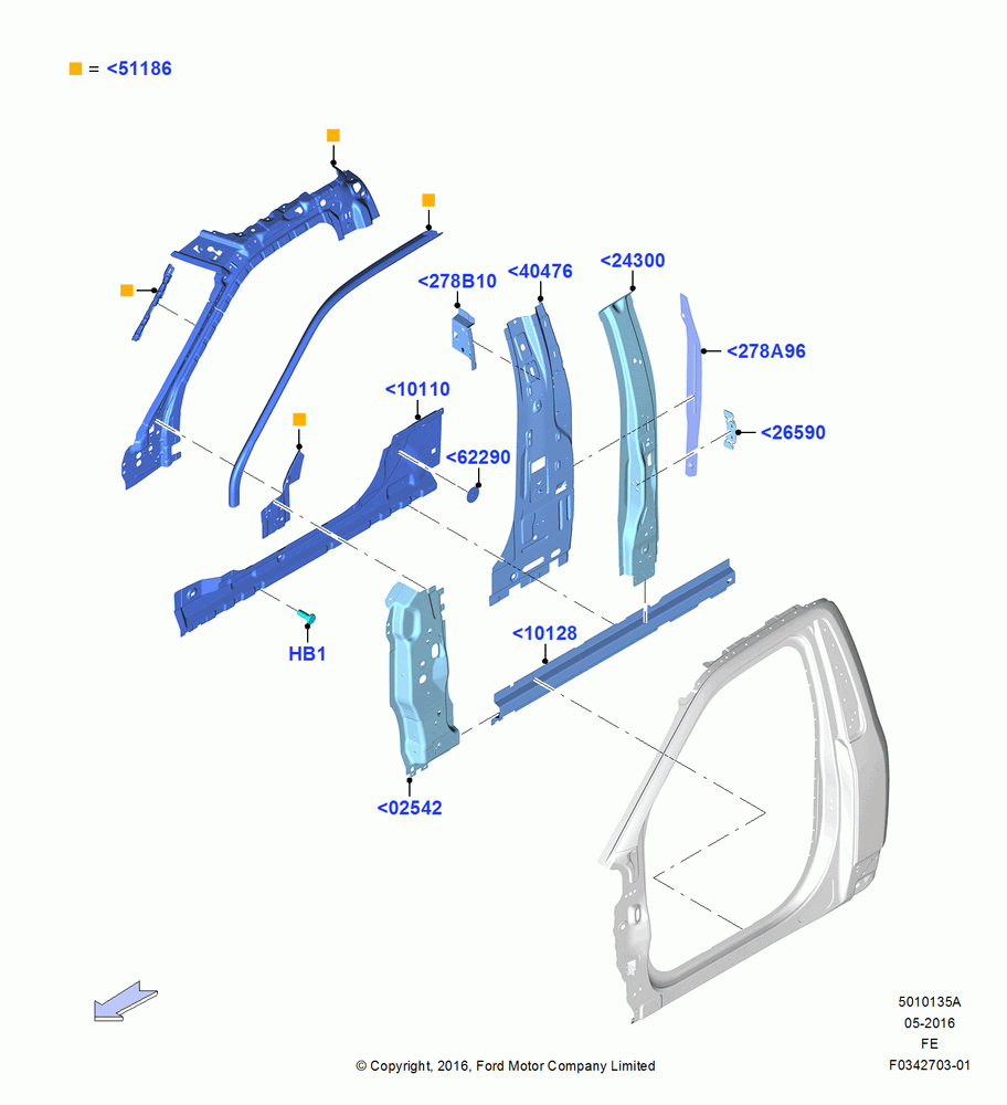 35A - Side Panels - Inner, Regular Cab; 11/JUL/2016
