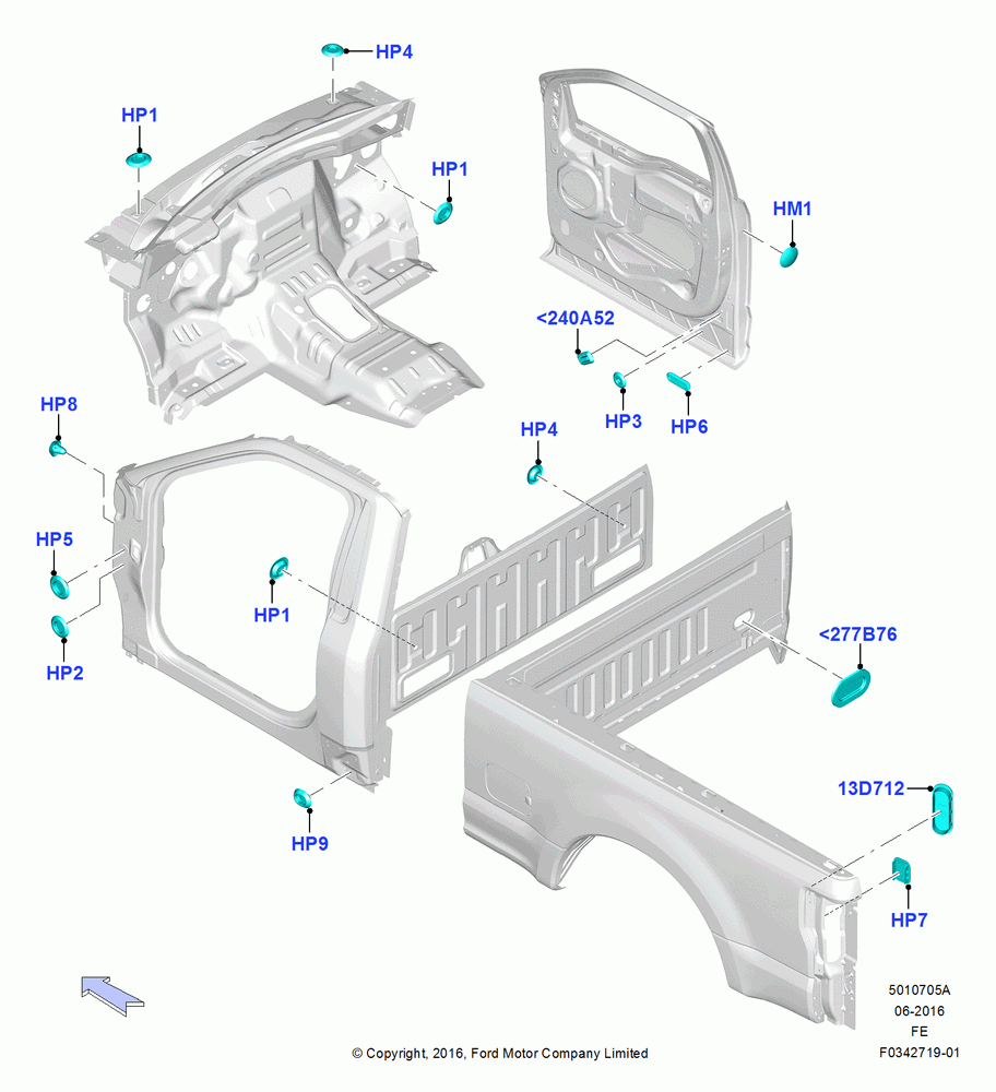05A - Plugs - Body, Regular Cab; 11/JUL/2016
