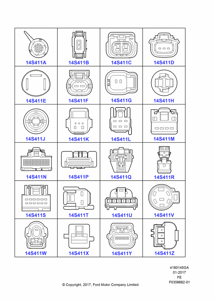 45GA - Pigtail Wiring Kits, Miscellaneous, Page A; 11/JUL/2016