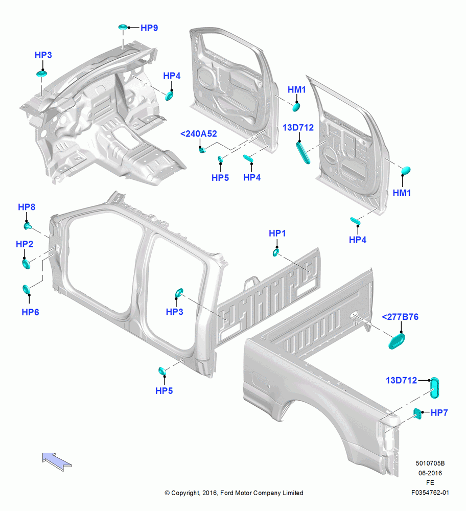 05B - Plugs - Body, Crew Cab; 11/JUL/2016