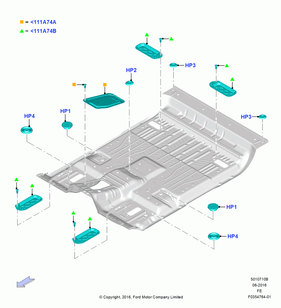 10B - Plugs - Floor Pan, Crew Cab; 11/JUL/2016