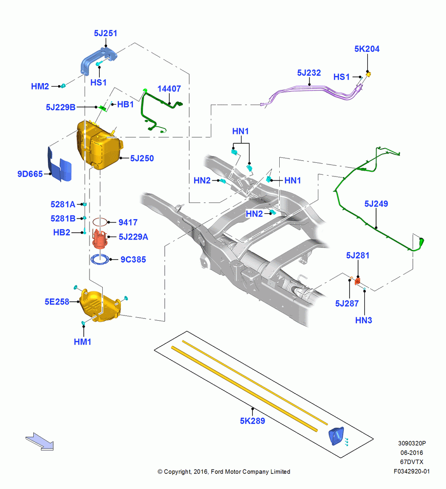Urea (DEF) Tanks And Related Parts, Wide Frame (Pickup), 6.7L 4V V8 T/C Diesel, With Low Sulfur Diesel Fuel Content
