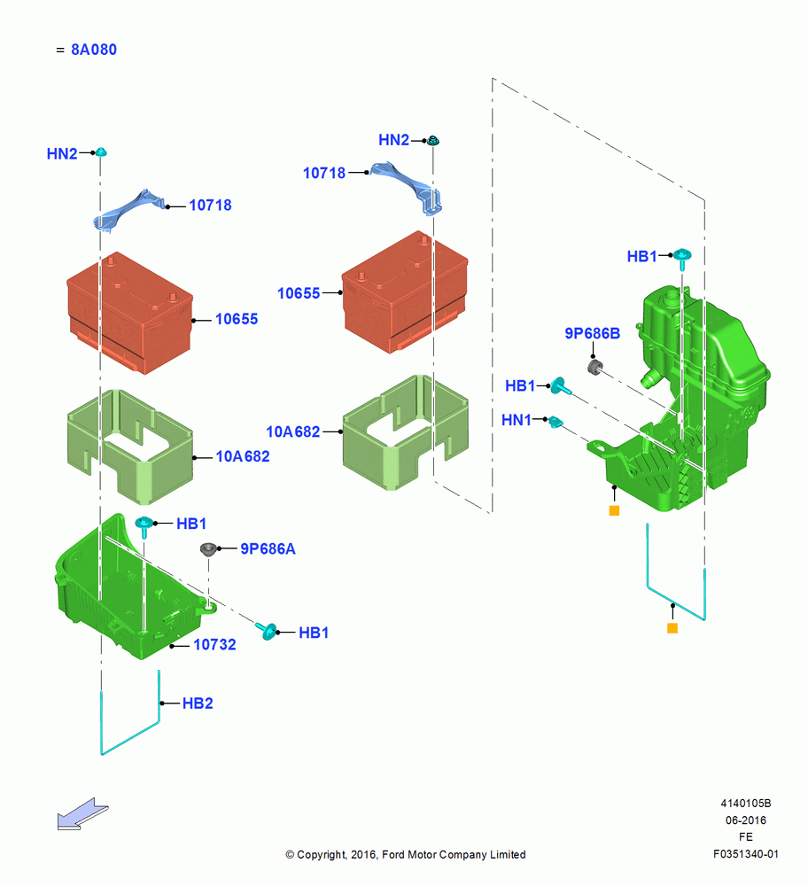 05B - Battery and Mountings, 6.7L 4V V8 T/C Diesel; 11/JUL/2016