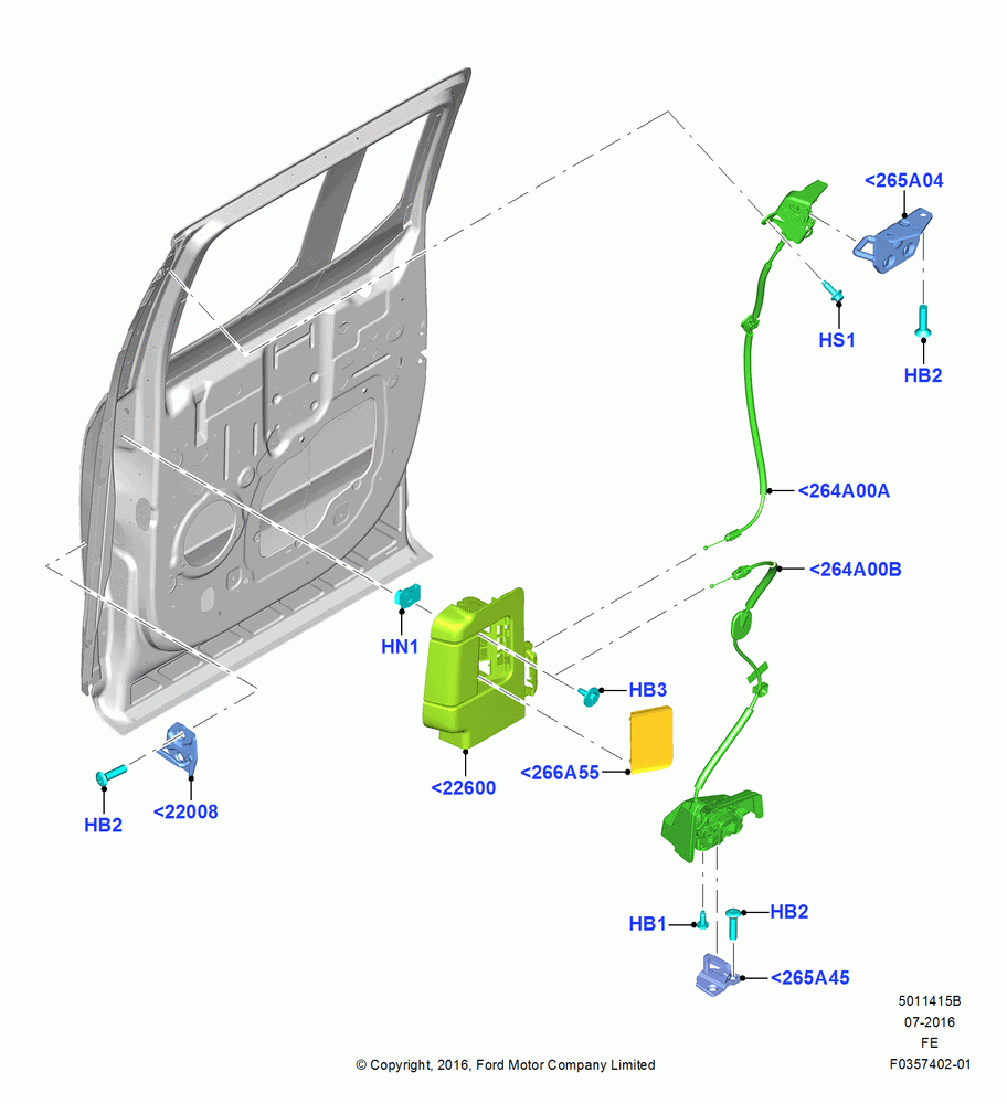15B - Rear Door Lock Controls, Super Cab; 11/JUL/2016