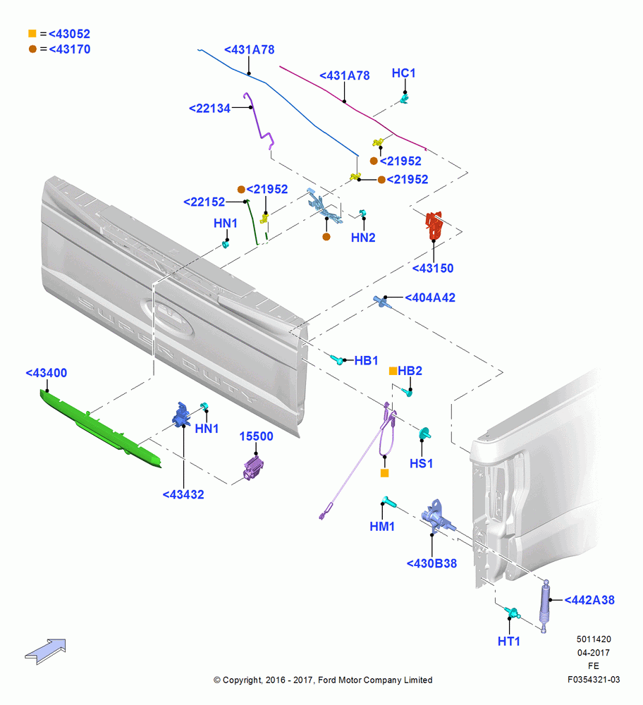 20 - Luggage Compt/Tailgte Lock Controls; 11/JUL/2016