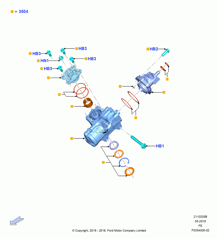 05B - Steering Gear, All 250/350 Series, Power Steering Gear; 11/JUL/2016