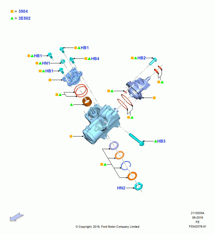 05A - Steering Gear, All 250/350 Series, Active Steering; 11/JUL/2016