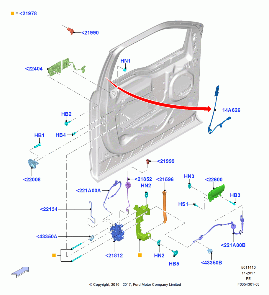 10 - Front Door Lock Controls; 11/JUL/2016
