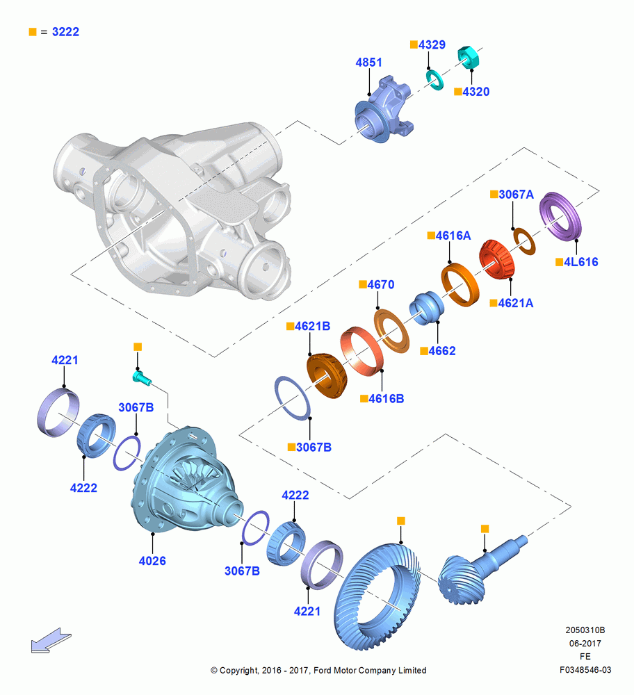 10B - Components - Front Axle Diff & Carr, Differential; 11/JUL/2016