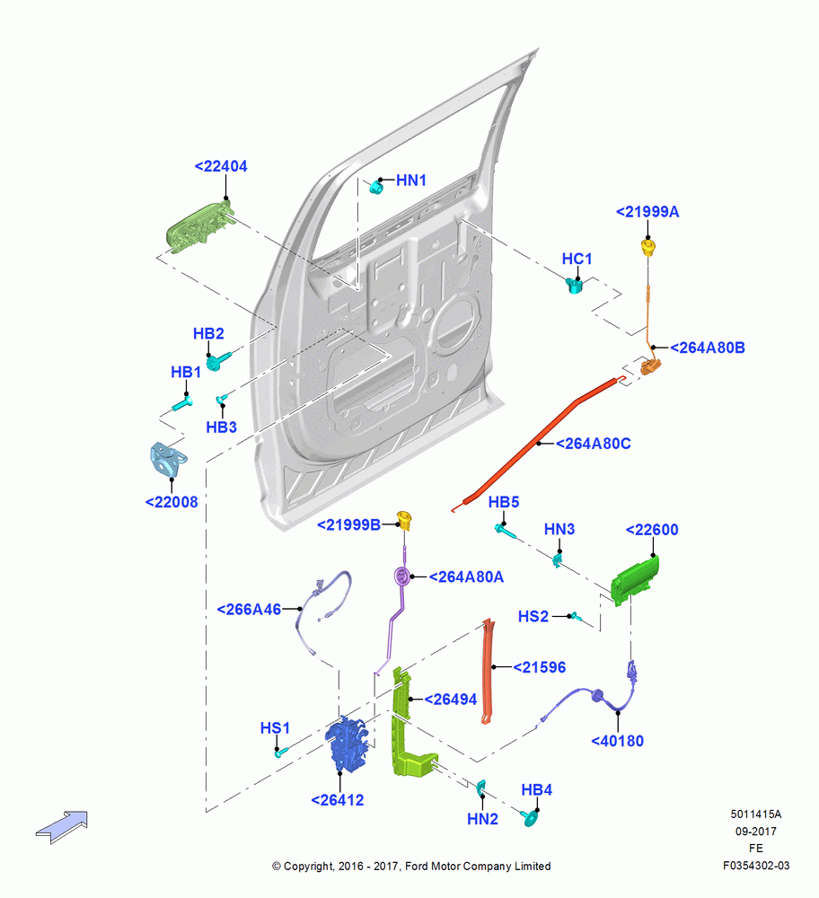 15A - Rear Door Lock Controls, Crew Cab; 11/JUL/2016