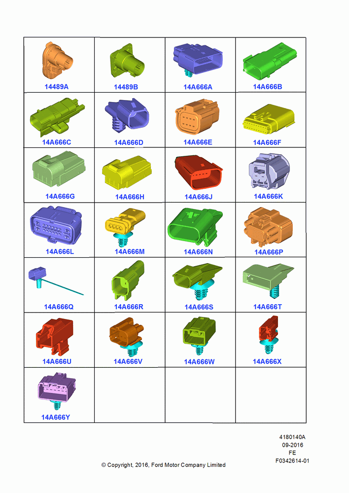 40A - Wiring Connectors, Page A; 11/JUL/2016