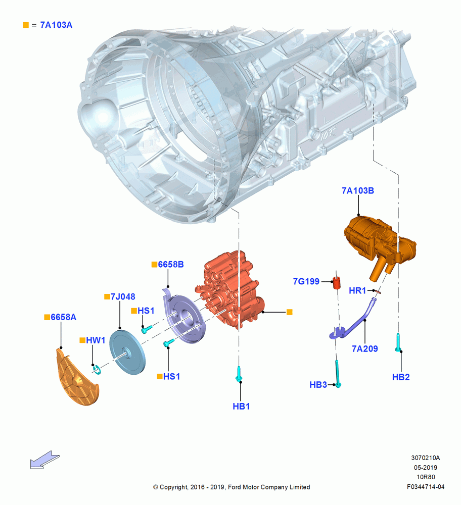 Transmission Pump Assy, 10 Speed Auto Transmission (10R80)