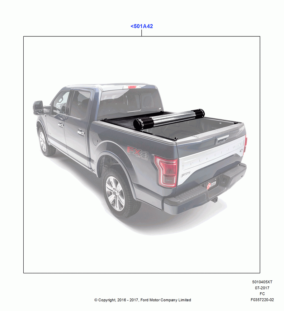 05XT - Pick Up Box/Tailgate and Tonneau, (+) North American Markets, Accessory, Hard Roll-Up Tonneau Covers; 12/OCT/2015