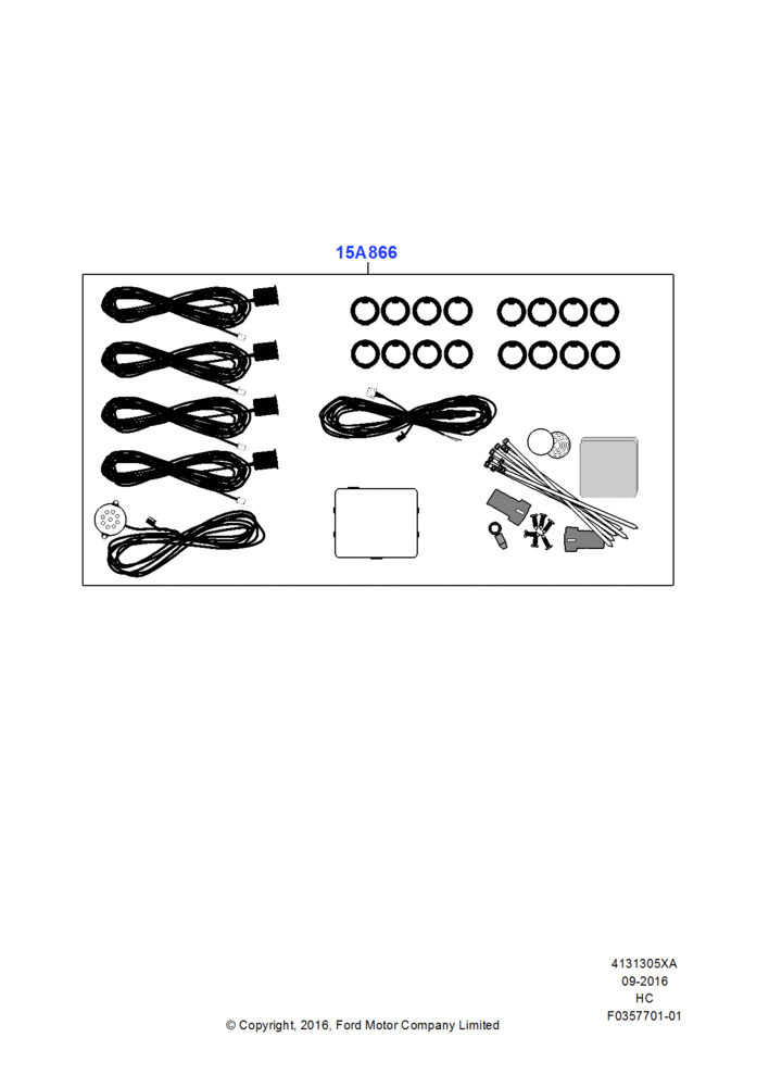 05XA - Parking Distance Control, Accessory; 30/SEP/2013