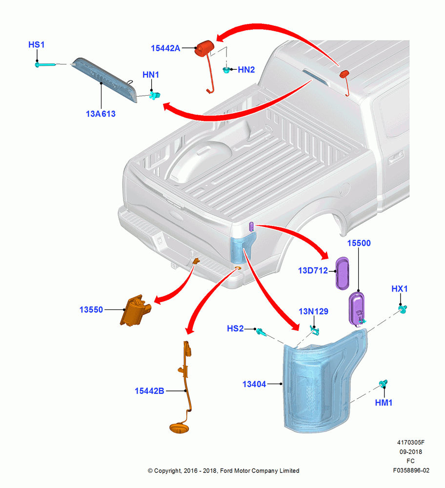 Rear Lamps, Tail lamps - Level 4